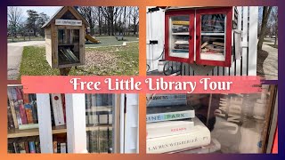 Little Free Library Tour & Unhaul! | Donating Books To My Neighborhood