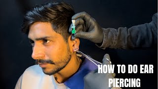 Ear Piercing | Ear lobe piercing