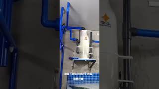 Wavereef SFS-80 seafood protein skimmer working in fishfarm