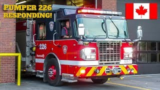 Montréal | Montréal Fire Service (SIM) Pumper 226 Responds From Station 19 to Medical Aid Call