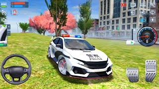 Police Simulator 2022 #25 - Police Honda Car City Patrolling Video Game - Flash Simulator