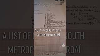 A list of Corrupt South Metropolitan Gardaí