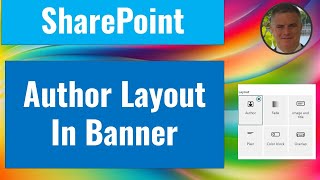 SharePoint Page : New Banner Author Layout