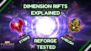 Dimension Rifts + Strike and Ambush Explained | Marvel Future Fight