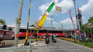 Kecegat KA Argo Wilis Tema HUT RI ke-77 Lokomotif CC206 15 06 BD