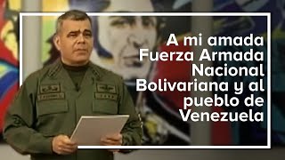 🔴 Carta del GJ Vladimir Padrino López a la FANB y al pueblo de Venezuela