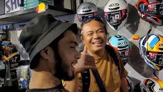 dari Sabah, borong 6 biji helmet di Bikerz Garaj