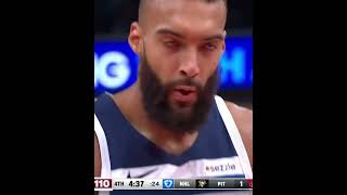 RUDY GOBERT DESTROYS COBY WHITE ON A DUNK Timberwolves vs bulls nba #shorts #nba #nbahighlights