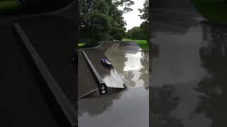 Driften bei Regen am Hirschgarten #traxxas #driften #auto #rc  #traxxasslash #tuning