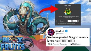 Dragon Rework Huge Reveal Big News...(New Celestial Fruit) | Blox Fruit |