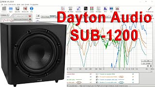 Dayton Audio SUB-1200 12" Powered Subwoofer Review with Measurements and Samples.