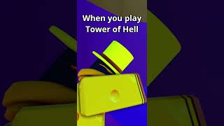 When you play Tower of Hell | Roblox Animation