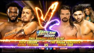 WWE FastLane 2017 Kickoff Official Match Card