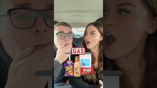 Can She GUESS My GAS STATION Food😳🌭?! #challenge #game #vs #gasstation #foodie #guess #couple #fyp