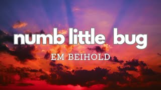 Em Beihold - Numb Little Bug (Lyrics)