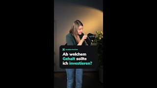 Ab welchem Gehalt investieren? #shorts