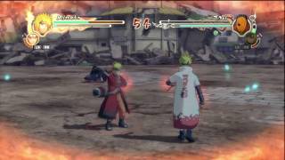 Naruto Shippuuden: Ultimate Ninja Storm 2: Minato Yondaime Ho-kage vs. Tobi (Madara Uchiha) HD