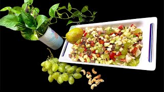 Cold Meat Mix Salad Recipe | How To Make Cold Meat Mix Salad At Home | Mixed Veg and Fruits Salad.