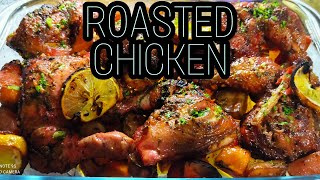 BAKED/ROASTED CHICKEN, POTATOES AND CARROTS RECIPE