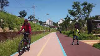 Yeosu cycling route - test clip, Yeocheon lotte mart to Yi Sun Shin plaza