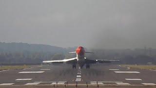 Plane Has Tail Strike While Take Off