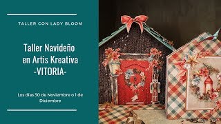 Taller Navideño - Caseta navideña con mini álbum en su interior - Artis Kreativa, Vitoria