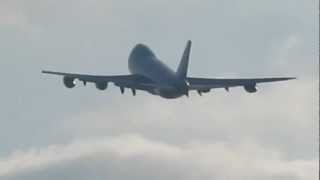 CAL Boeing 742 taking off rwy 26 at Ben Gurion airport-Israel