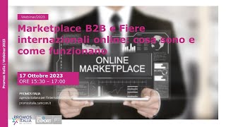 Marketplace B2B e Fiere internazionali online: cosa sono e come funzionano