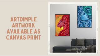 Artdimple artwork available as Canvas prints