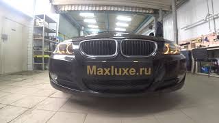 BMW E90 LCI установка бидиодных линз