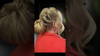 Асимметричный низкий пучок #прическанадлинныеволосы #hairstyle #hairstyles #пучок #низкийпучок