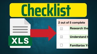 How to Make a Checklist in Excel (Step-by-Step Tutorial)