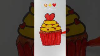 Creative art idea 🥞➕❤#satisfying #creativeart #shorts #art #emoji #emojimix #easydrawingideas #easy