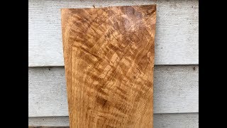 woodmaster planer video: Figured white oak lumber