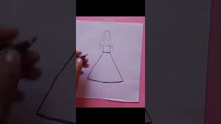 Drawing for girl easy #shorts#papercraft#drawing#girl#art#viral#trending