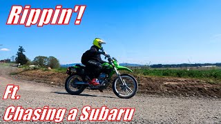 KLX351 Shreddin' Rally Roads!