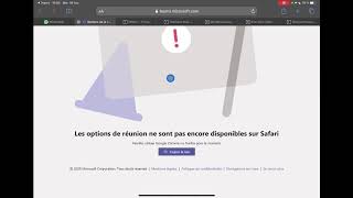 Modifier les options d'une réunion dans Teams depuis l'iPad