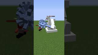 Herobrine vs Snow Worrior in Minecraft #shorts #minecraft #mobbattle #mod #herobrine