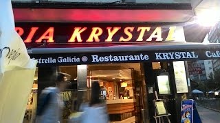 Men's Toilet in Restaurant Cafeteria Krystal, Santiago de Compostela, Spain