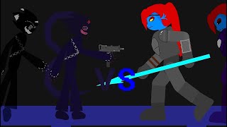 evil pico / corrupted pico vs undyne (fnf undertale) ( stick nodes )