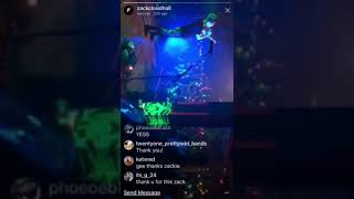 Zack’s Livestream On March 24th, 2018