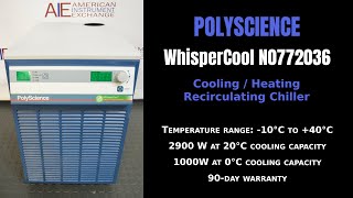 PolyScience WhisperCool N0772036 Chiller (Item - 1495GG CIRC)