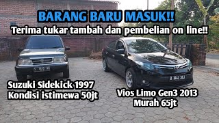 Rabu, 08 november 2023 | Review Toyota Vios Limo gen 3 2013 dan Suzuki Sidekick 1997