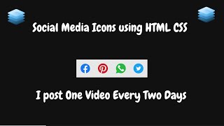 Social media with amazing animation on hover using html & css