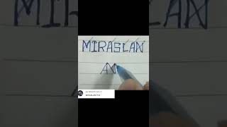 MIRASLAN NAME PROFILE LOGO CREAT 🔥 ✨ 💥 comment your name #viraltrendingshorts  #logodesign #shorts