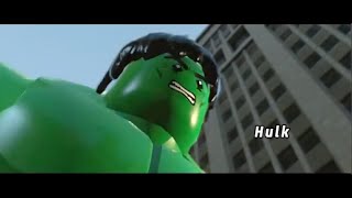 Lego Hulk (marvel superheroes) scenes