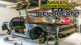 Will 240sx Control Arms Fit on a Delorean?! - LS Swapped DMC12 Ep. 6