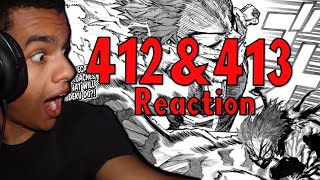 HISTORYS CRAZIEST HERO!!(MY HERO ACADEMIA CHAPTER 412 & 413 REACTIONS!)