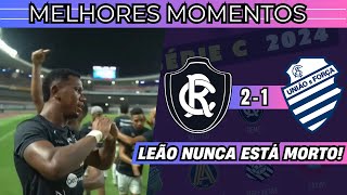 HOJE TEM GOL DE RIBAMAR! REMO 2 X 1 CSA | GOLS E MELHORES MOMENTOS | SERIE C 2024