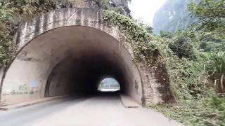 A ride through a tunnel in Ninh Binh: Roadtrip in Vietnam